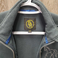 JUNIORS Fleece Jacket, bling *gc, clumpy, hair, edge rubs
