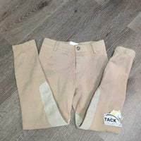 JUNIORS Hvy Cotton Breeches, Puill on *gc/fair, faded, snags, rubs, stains, hole, sm seam holes
