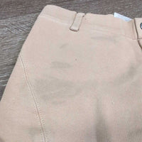 JUNIORS Hvy Cotton Breeches, Puill on *gc/fair, faded, snags, rubs, stains, hole, sm seam holes
