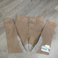 JUNIORS Hvy Cotton Breeches, Pull On *gc, faded, small seam holes, snags, breaking elastics
