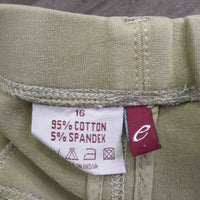 JUNIORS Hvy Cotton Breeches, Pull On *gc, older. faded, seat rubs & pills, dry/shedding elastic
