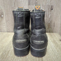 JUNIORS Paddock Boots, zips *fair, clean, v.faded, v.scuffed, v.LOOSE toe soles, older, rubs
