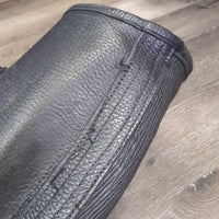 Pr Leather Half Chaps *vgc/gc, dirt, rubs, residue, faded? film, stains
