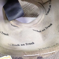Pr No Turn Bell Boots, velcro *gc, stains, scrapes, rubs, holey/frayed edges
