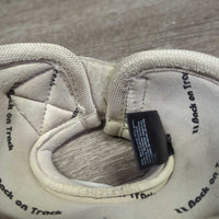 Pr No Turn Bell Boots, velcro *gc, stains, scrapes, rubs, holey/frayed edges

