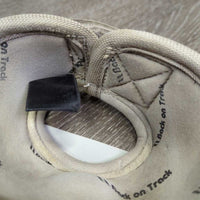 Pr No Turn Bell Boots, velcro *gc, stains, scrapes, rubs, holey/frayed edges
