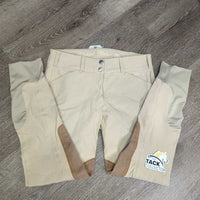 Euro Seat Breeches *vgc, shrunk?, wavy/puckered seams, dingy?, mnr pulled seat seam, puckers
