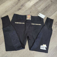 Euro Seat Breeches *gc, faded, seat rubs & pills, v.pilly inside, unstitched stitching, seam puckers
