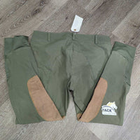 Euro Seat Breeches *vgc, mnr faded, unstitched seam, marks, rubs, pills & seam puckers
