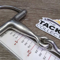 Thick Hollow Hunter D RIng Snaffle Bit *gc, clean, residue, stains, scratches
