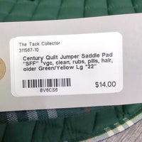Quilt Jumper Saddle Pad "SFF" *vgc, clean, rubs, pills, hair, older
