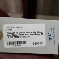 Pr Dress Boots, zip, bling, tag *New, v.mnr mark
