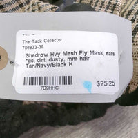 Hvy Mesh Fly Mask, ears *gc, dirt, dusty, mnr hair

