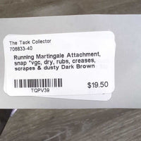 Running Martingale Attachment, snap *vgc, dry, rubs, creases, scrapes & dusty
