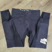 Full Seat Hvy Cotton Breeches *gc, faded, hairy
