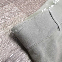 Hvy Cotton Euro Seat Breeches *gc, faded, unstitched seam, seat: discolored & pulled seams, stains, dirt
