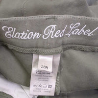Hvy Cotton Euro Seat Breeches *gc, faded, unstitched seam, seat: discolored & pulled seams, stains, dirt
