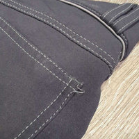 Euro Seat Breeches *gc, hairy, faded, seam puckers, loose threads & stitching, stains, pilly lining
