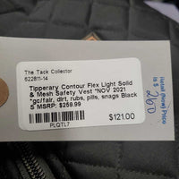 Light Solid & Mesh Safety Vest *NOV 2021 *gc/fair, dirt, rubs, pills, snags
