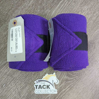 2 Thick Fleece Polos *gc, clean, hairy, clumpy, older
