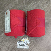 2 Fleece Polos *gc, clean, hair, clumpy, mnr stretched edges

