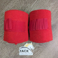 2 Fleece Polos *gc, clean, hair, clumpy, mnr stretched edges
