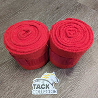 2 Fleece Polos *gc, clean, hair, clumpy, mnr stretched edges
