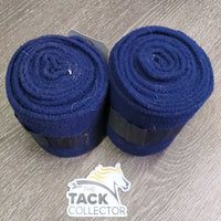 2 Fleece Polos *gc, clean, hairy, clumpy, older
