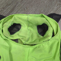 Lycra Soft Mesh Bug Eye Fly Mask, ears *gc/fair, stained, snags, v.hairy, v.rubbed, pills
