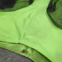 Lycra Soft Mesh Bug Eye Fly Mask, ears *gc, stained, pilly, hair, dirt

