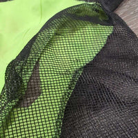 Lycra Soft Mesh Bug Eye Fly Mask, ears *gc, stained, pilly, hair, dirt
