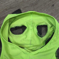 Lycra Soft Mesh Bug Eye Fly Mask, ears *gc, stained, pilly, hair, dirt
