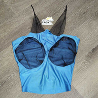 Lycra Stiff Mesh Bug Eye Fly Mask, ears *vgc, hair, clean, rubs, snags, pills
