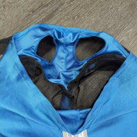 Lycra Stiff Mesh Bug Eye Fly Mask, ears *vgc, hair, clean, rubs, snags, pills
