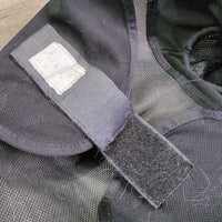 Hvy Mesh Fly Mask, ears *gc/fair, clean, hairy, faded, torn edge/lg hole, snag
