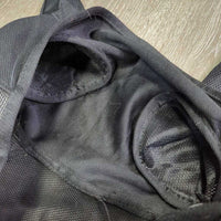 Hvy Mesh Fly Mask, ears *gc/fair, clean, hairy, faded, torn edge/lg hole, snag
