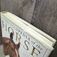 The Encyclopedia of the Horse by Elwyn Hartley Edwards *gc, torn & taped cover
