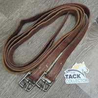 Soft Thick Wide Stirrup Leathers *gc, rubs, dents, older, xholes, scrapes
