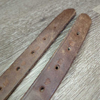 Soft Thick Wide Stirrup Leathers *gc, rubs, dents, older, xholes, scrapes
