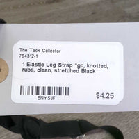 1 Elastic Leg Strap *gc, knotted, rubs, clean, stretched
