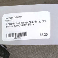 1 Elastic Leg Strap *gc, dirty, film, stains, rubs, hairy

