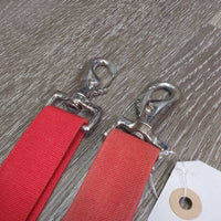 2 elastic Leg Straps *1: like new, 1: gc, dirty, rubs, stains, mismatched
