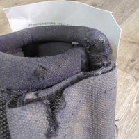 No Turn Bell Boots *gc/fair, clean, residue, hairy, v.rubbed, frayed & torn/holey edges & inside
