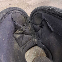 No Turn Bell Boots *gc/fair, clean, residue, hairy, v.rubbed, frayed & torn/holey edges & inside
