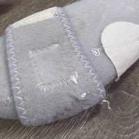 Closed Hind Sport Boots, velcro *gc, clean, stains, rubbed, pilly, edges: rubs, stains & frays, threads
