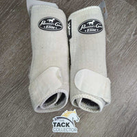 Closed Front Sport Boots, velcro *gc, clean, dingy? threads, hair, edges: holes, rubs & frays
