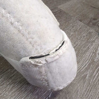 Closed Front Sport Boots, velcro *gc, clean, dingy? threads, hair, edges: holes, rubs & frays
