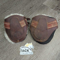 Closed Front Sport Boots, velcro *gc, clean, dingy? threads, hair, edges: holes, rubs & frays
