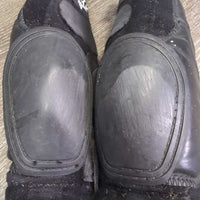 Neoprene Skid Sport Boots, velcro *vgc, clean & dirty/reside inside, hair, rubs, pills, mnr hair, older

