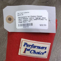 Closed Sport Boots, velcro *vgc/gc, clean, hairy, stains, rubs, UNSTITCHED Top Edge
